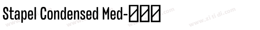 Stapel Condensed Med字体转换